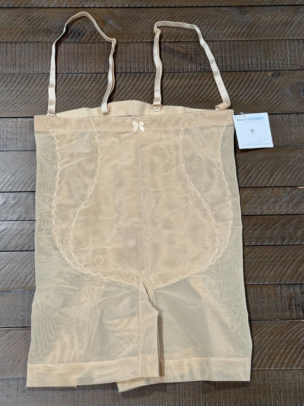 DESIGN VERONIQUE Mid Body Support Mid Thigh Size 4 Beige - NEW - Style #MG161